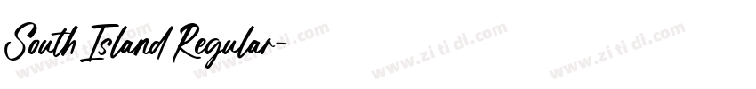 South Island Regular字体转换